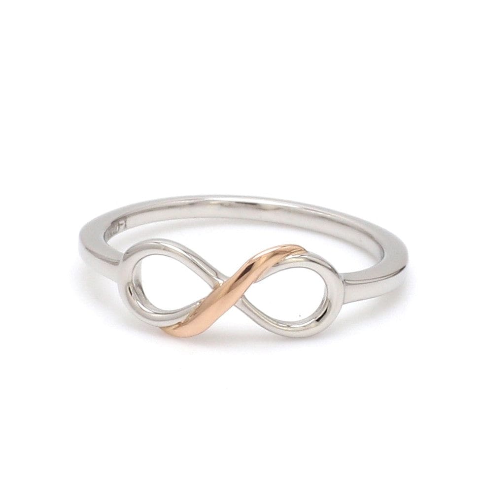 14k Gold Infinity Ring Simple Womens Birthday Gift - Etsy